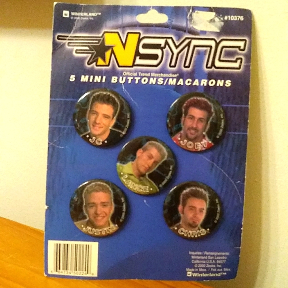 NSync 5 button set